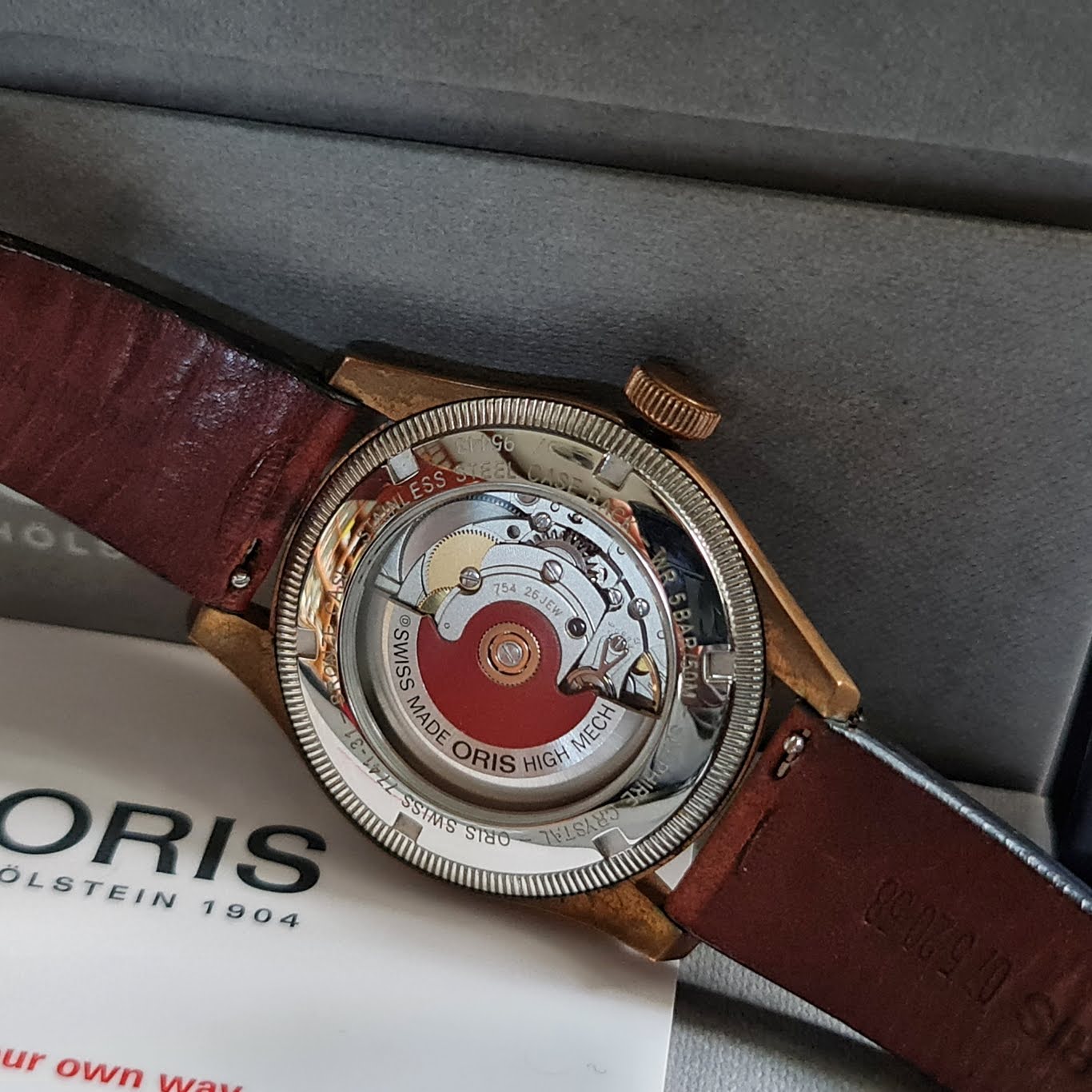 นาฬิกา Oris Big Crown Pointer Date 80th Anniversary 40mm สายหนัง มือสอง ของแท้