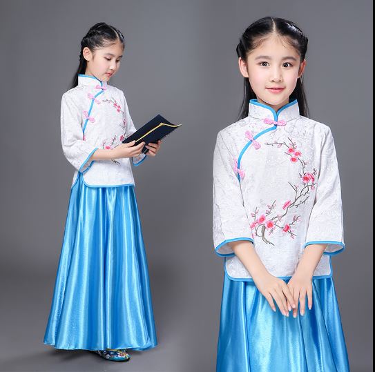 ชุดเด็กผู้หญิงสมัยสาธารณรัฐจีน 儿童古装民国服装 Girl Costumes Republic of China