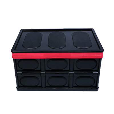 BP0009 กล่องพับอเนกประสงค์ป้องกันฝุ่น ไซด์ M สีดำ - แดง 29.5 x 56 x 36 ซม.