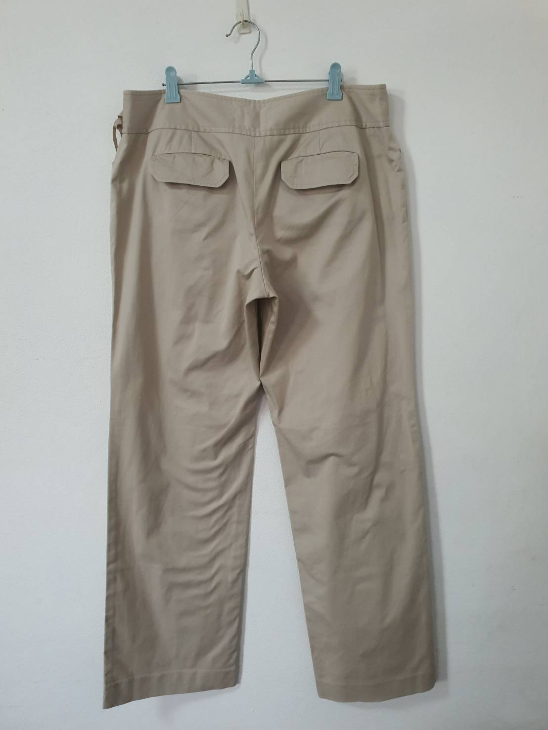 FF06537 กางเกงผ้า มือสอง สีเบจ ANN TAYLOR LOFT เอว 32 นิ้ว