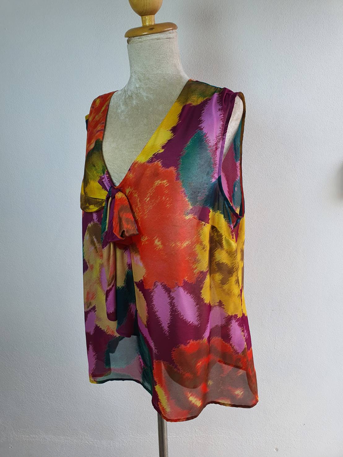 FF03920 เสื้อผ้าชีฟองหลากสี แบรนด์ ANN TAYLOR LOFT อก free-45นิ้ว