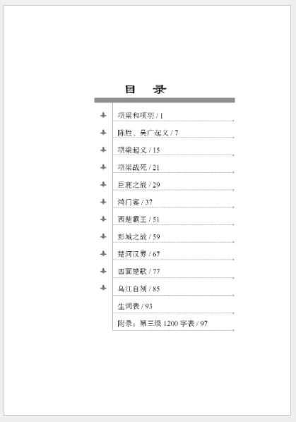 หนังสืออ่านนอกเวลาภาษาจีน ระดับ 3-19 ประวัติศาสตร์จีน เรื่องชีวิตของเซี่ยงหยู (ระดับ 3) 学汉语分级读物（第3级）历史故事:19 项羽的故事 Graded Readers for Chinese Language Learners (Level 3) Historical Stories: 19The Story of Xiang Yu