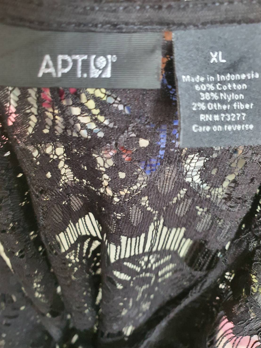 FF06158 ชุดเดรสแฟชาน ลูกไม้สีดำ apt.9 มือสอง :อก 46-50นิ้ว