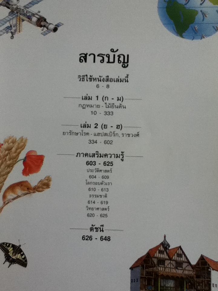 สารานุกรมภาพสำหรับเด็ก 2เล่ม/ชุด พร้อมกล่องบรรจุ