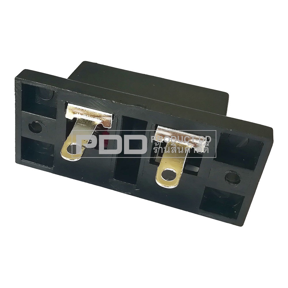 แท็ปลำโพง ขั้วต่อลำโพง 2P ตัวใหญ่ ขนาด 2.3x5.3 ซม. แบบกดเสียบสาย