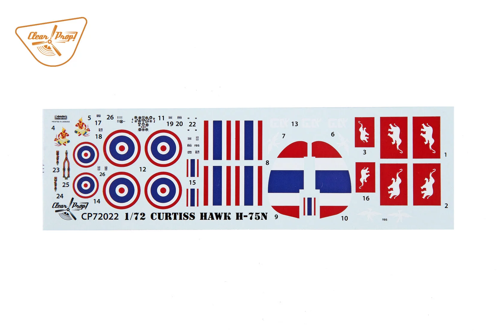 โมเดลเครื่องบิน Clear Prop Models 1/72 CP72022 H-75N Hawk