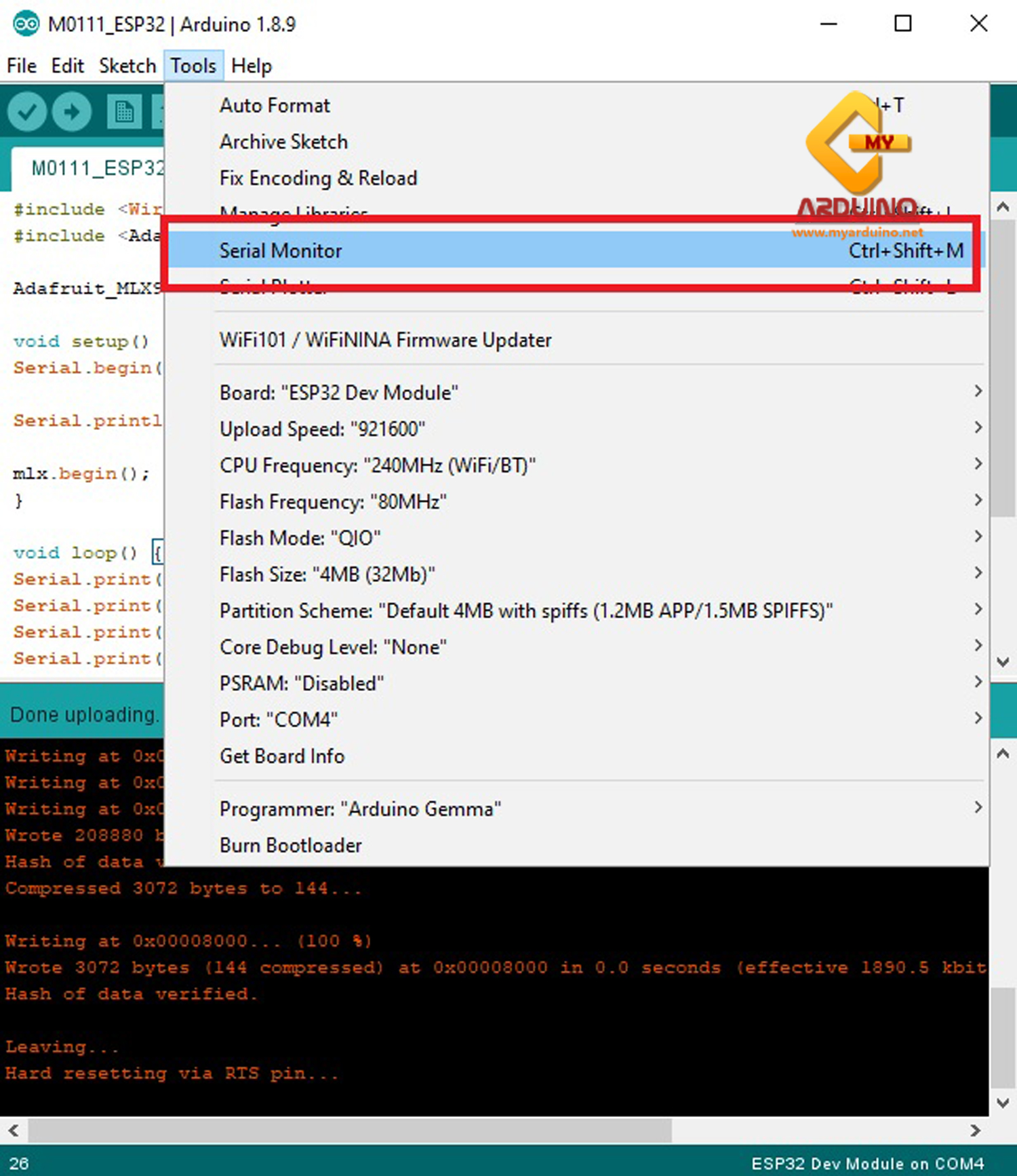 สอนใช้งาน ESP32 GY-906-BAA MLX90614 เซ็นเซอร์วัดอุณหภูมิแบบไร้สัมผัส ...