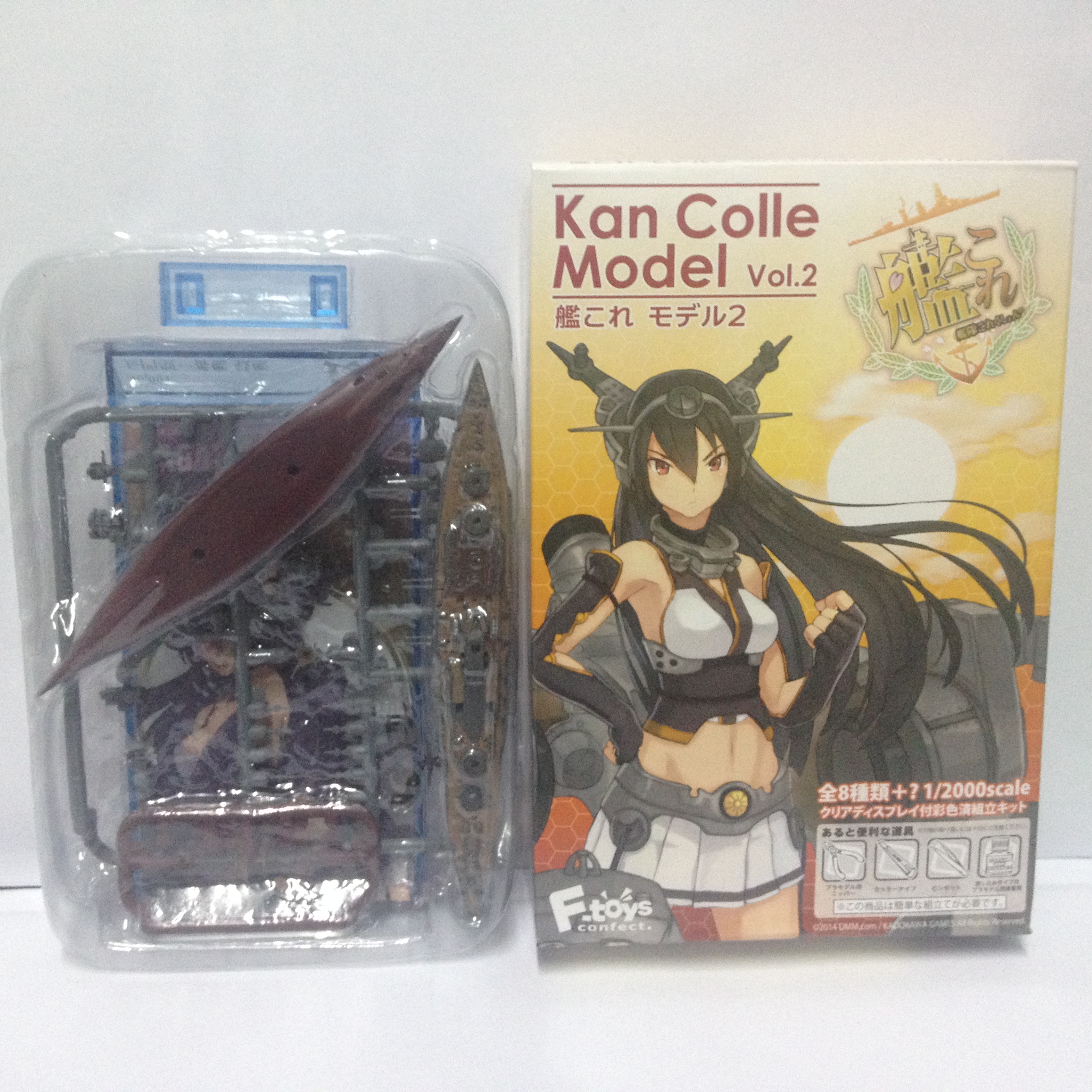 โมเดลเรือรบจำลองขนาด 1:2000 เอฟทอย ชุดคานโคเระ คอลเลคชั่น ชุดที่ 2 (1/2000 F-toys Kan Colle Collection Vol.2 - 1 IJN Battleship NAGATO)