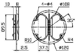 Hi-Vi RT1C-A Isodynamic Tweeter, 120mm, 94dB