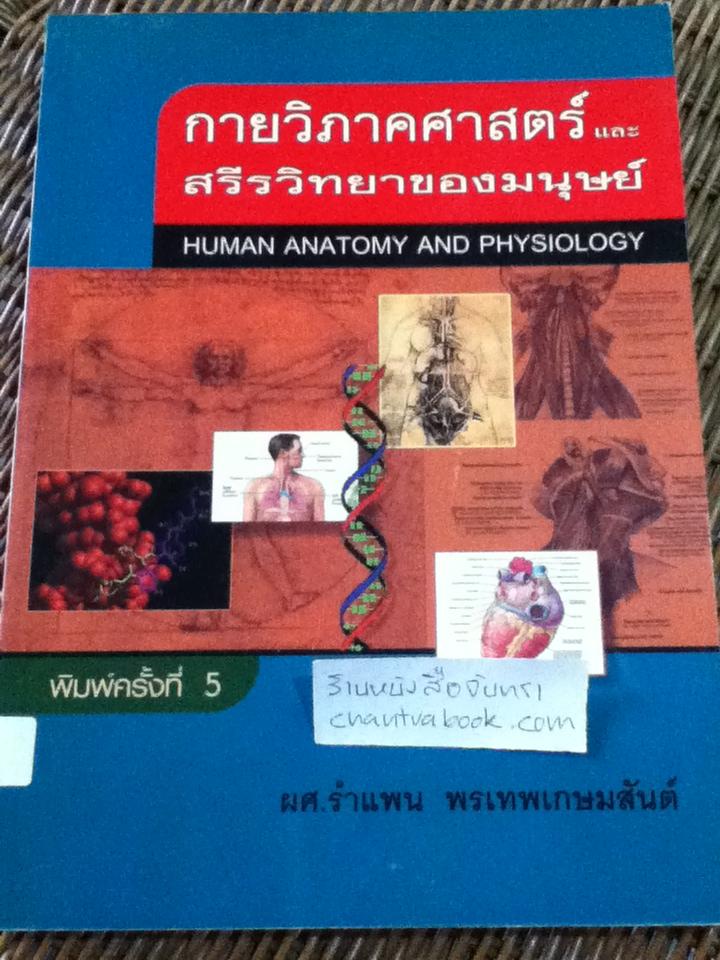 กายวิภาคศาสตร์และสรีรวิทยาของมนุษย์/ ผศ.รำแพน พรเทพเกษมสันต์