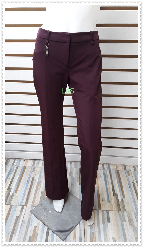 FF06015 -กางเกงผ้า สีม่วง แบรนด์เนม ,มือสอง MNG "เอว 28 นิ้ว"