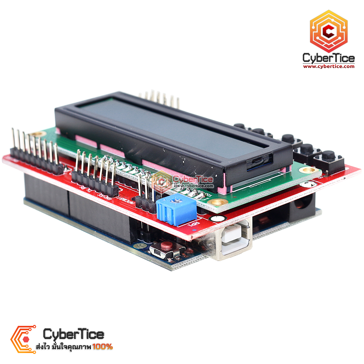 1602 LCD Keypad Shield V2.0 LCD Expansion Board for Arduino - ขาย ...