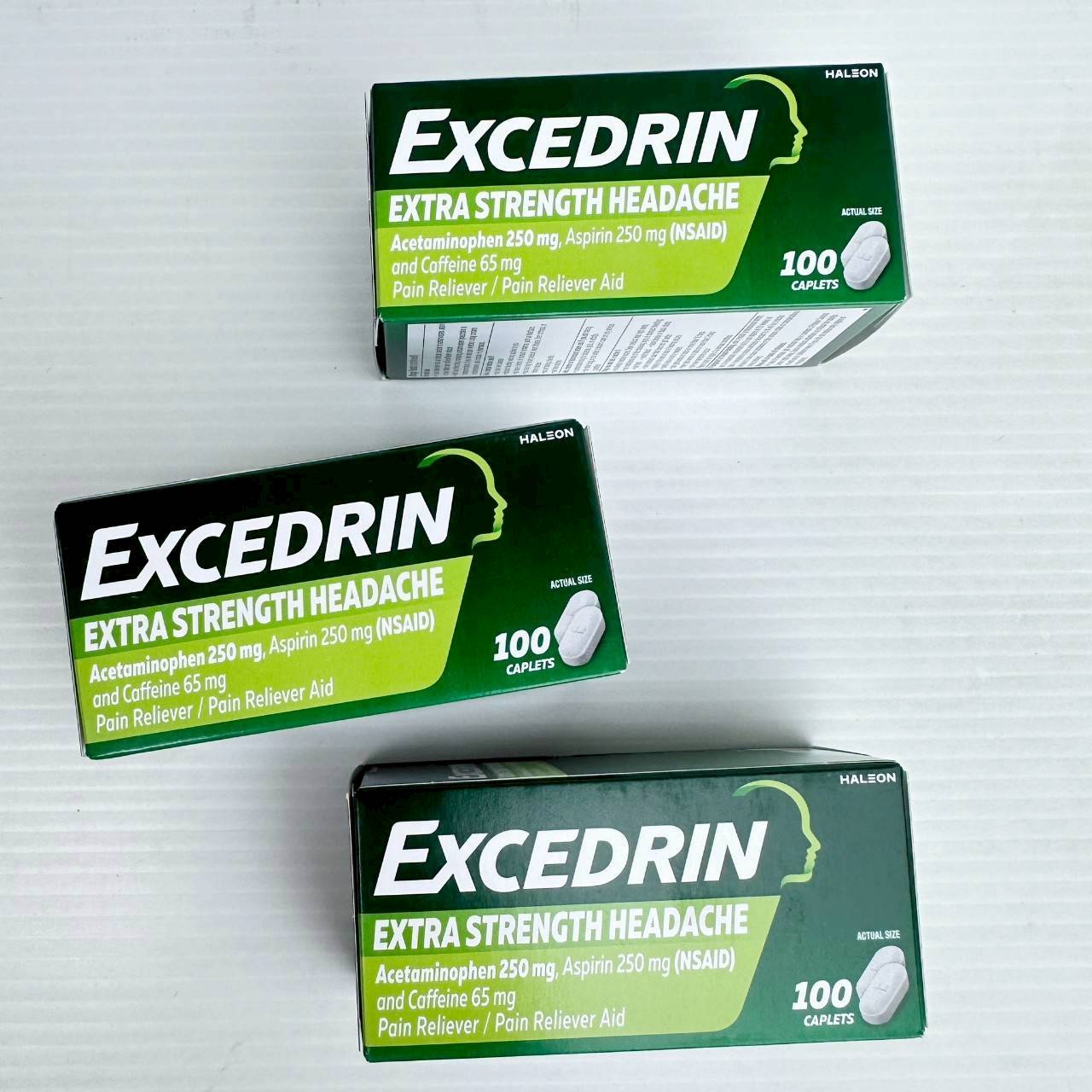 Excedrin บรรเทาอาการปวดหัว ขนาด 100 Cap ( มีสูตรให้เลือกคะ )