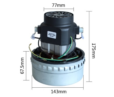 DB40009 มอเตอร์เครื่องดูดฝุ่น อะไหล่เครื่องดูดฝุ่น กำลังไฟฟ้า 1000-1500w / 220v ความถี่ 50-60Hz ขนาด 7.7 * 17.4 * 14.3 cm