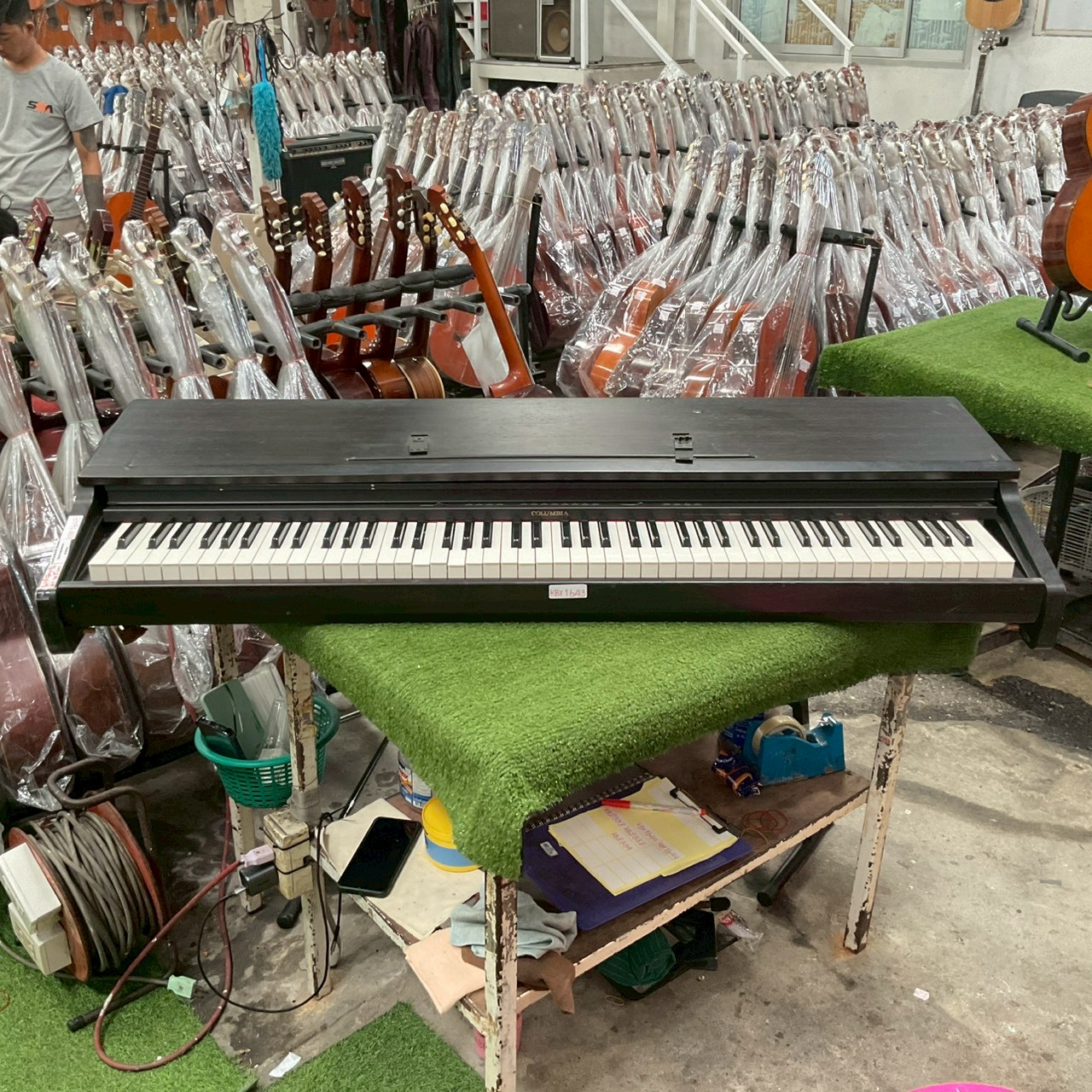 เปียโน COLUMBIA : EP-345 สินค้าไม่พร้อมใช้งาน (ต้องซ่อม)