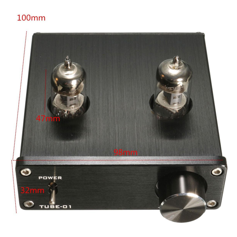 FX-AUDIO TUBE-01 DC12V 1A Bile Preamp Tube Amplifier Buffer 6J1 HIFI Audio