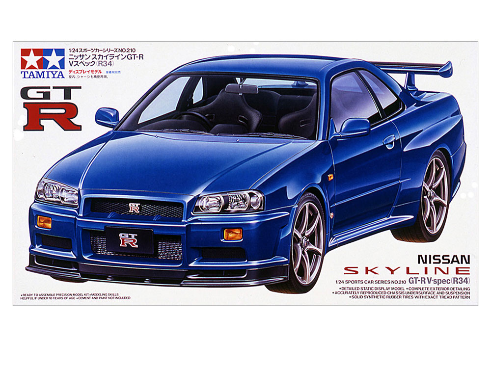 โมเดลรถจำลองทามิย่า ขนาด 1/24 TA24210 Nissan Skyline GTR V-spec R34