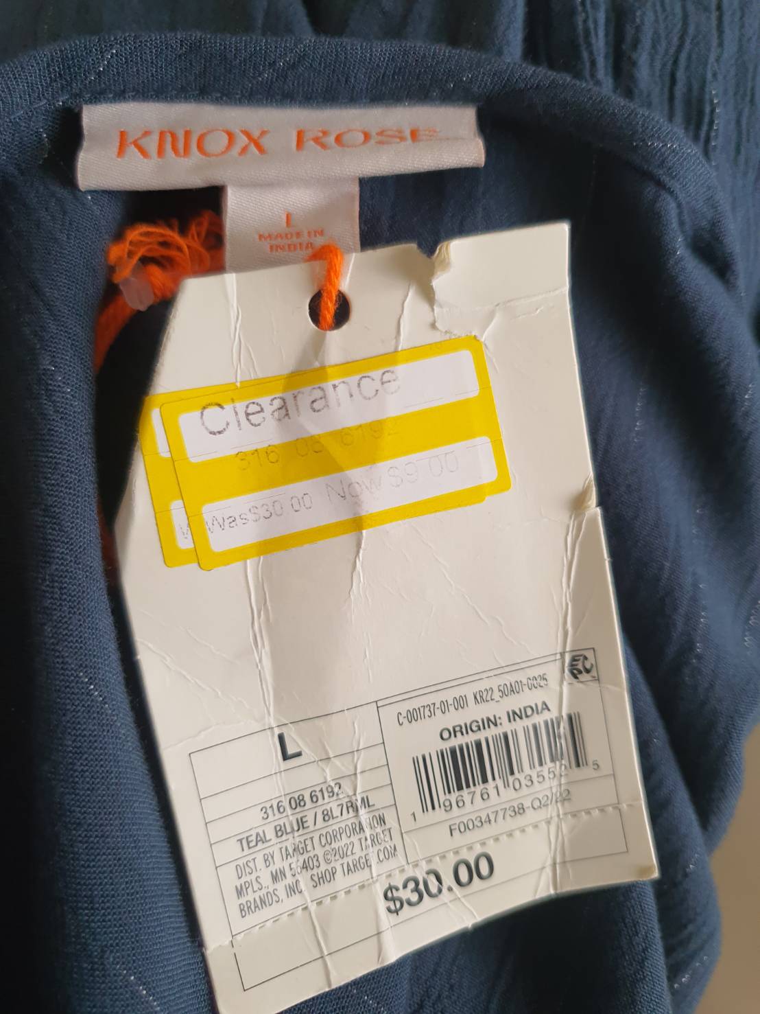 FF05914 เสื้อแฟชั่น เขียวเข้ม แบรนด์ knox rose อก 38 นิ้ว