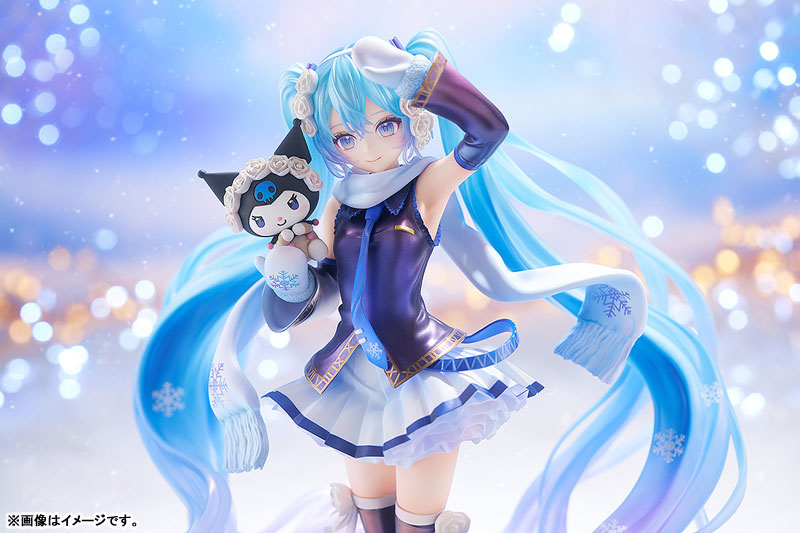 Character Vocal Series 01 Hatsune Miku Snow Miku x Kuromi 1/7 Complete Figure(Pre-order)