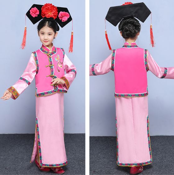 ชุดองค์หญิงน้อยราชวงศ์ชิง 女童古装清朝宫廷公主服装 Qing Dynasty Little Princess Court Costume