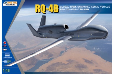 โมเดลเครื่องบินรบ Kinetic Model 1/48 KI-K48084 RQ-4B Global Hawk Unmanned Aerial Vehicle