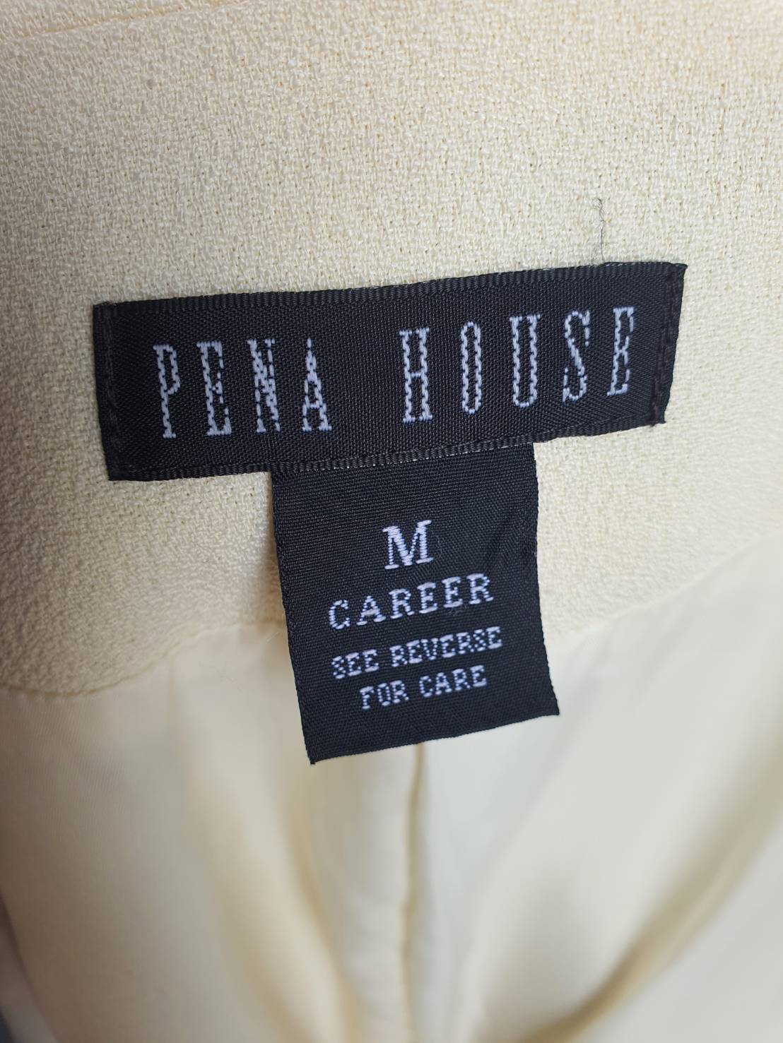 FF05454 เสื้อสูท สีเหลืองอ่อน แบรนด์ PENA HOUSE อก 30 นิ้ว