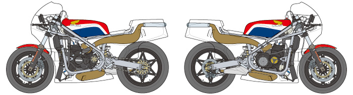 โมเดลมอเตอร์ไซด์ทามิย่า ขนาด 1/12 Tamiya TA14125 Honda NS500 '84
