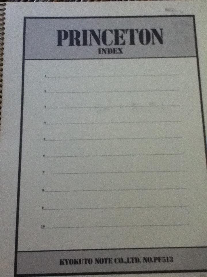สมุดบันทึกPRINCETON UNIVERSITY