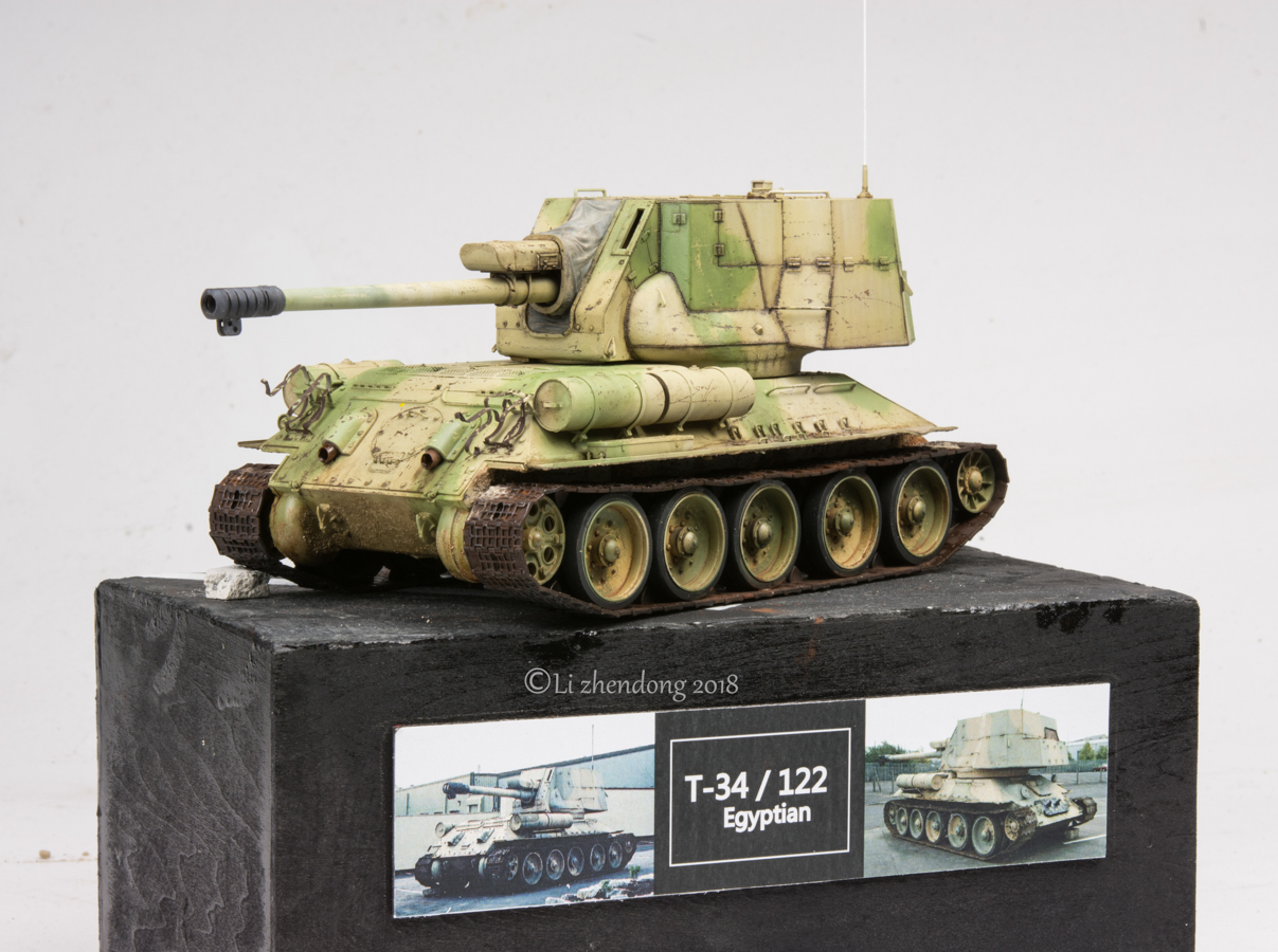 โมเดลรถถัง Ryefield Model (RFM) 1/35 RM-5013 T-34/122 Egyptian 122 mm Self-Propelled GUN