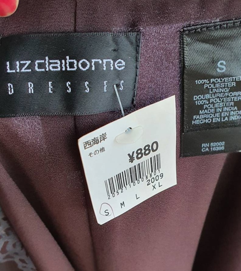 FF02922 เดรสแฟชั่น ชีฟอง แบรนด์ LIZ CLAIBORNE ของใหม่ อก 34 นิ้ว