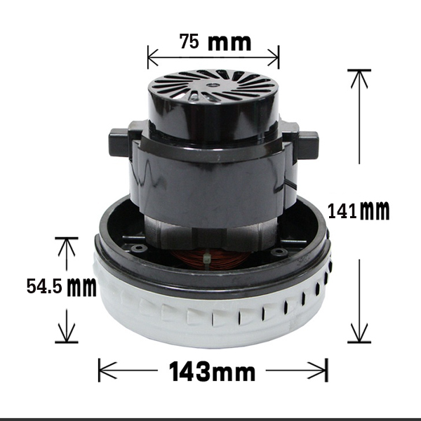 DB40013 มอเตอร์เครื่องดูดฝุ่น 1400W ขนาด 75*141*143*54.5 มม. แรงดันไฟฟ้า 220v ความถี่ 50Mhz กำลังไฟ 1400w / 56 เดซิเบล