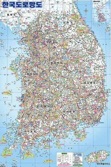 แผนที่ถนนประเทศเกาหลี 한국의 로드맵 Korea Road Map