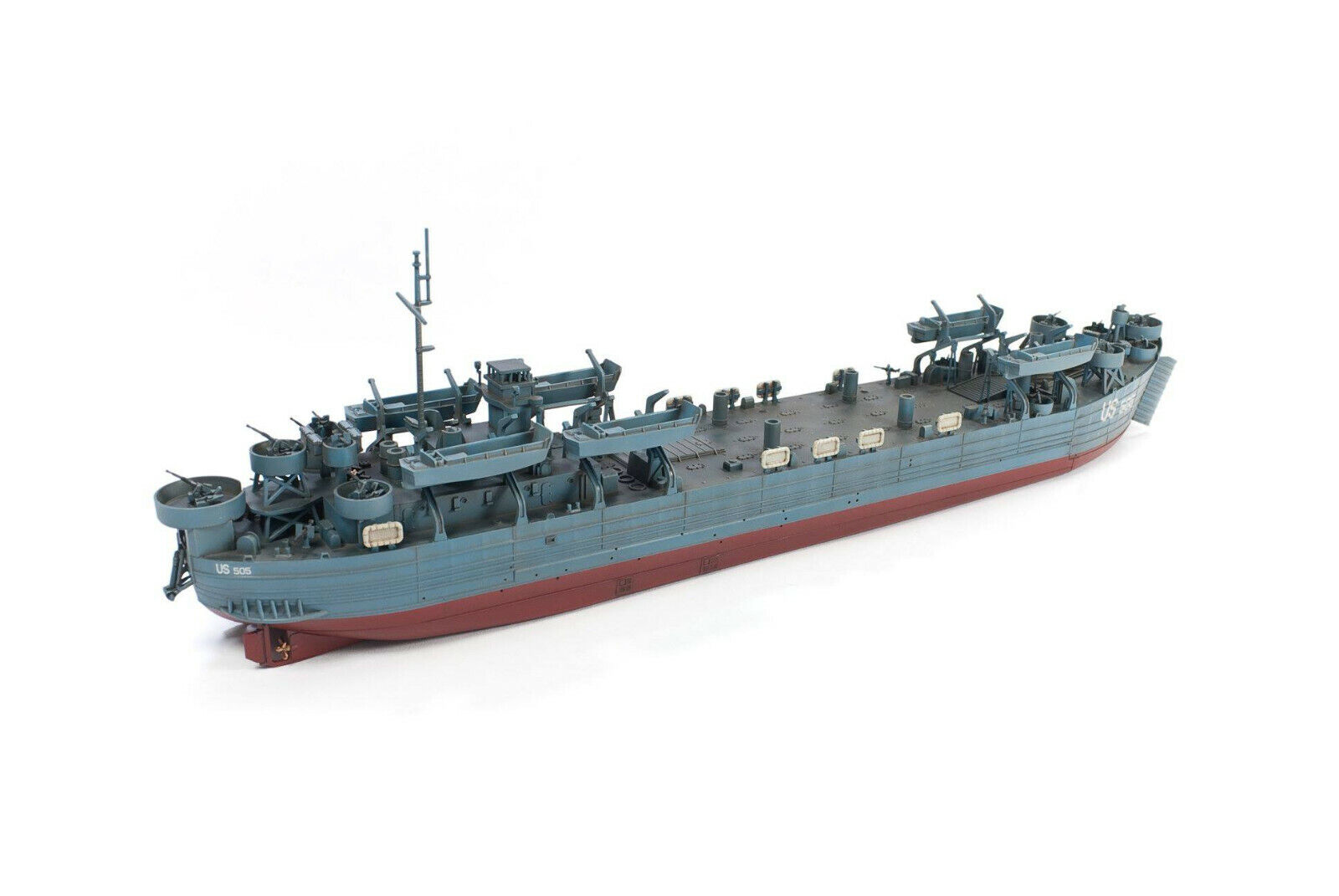 โมเดลเรืออู่ลำเลียงพลสะเทินน้ำสะเทินบก AFV Club ขนาด 1/35 SE73519 LST, LST-491 CLASS