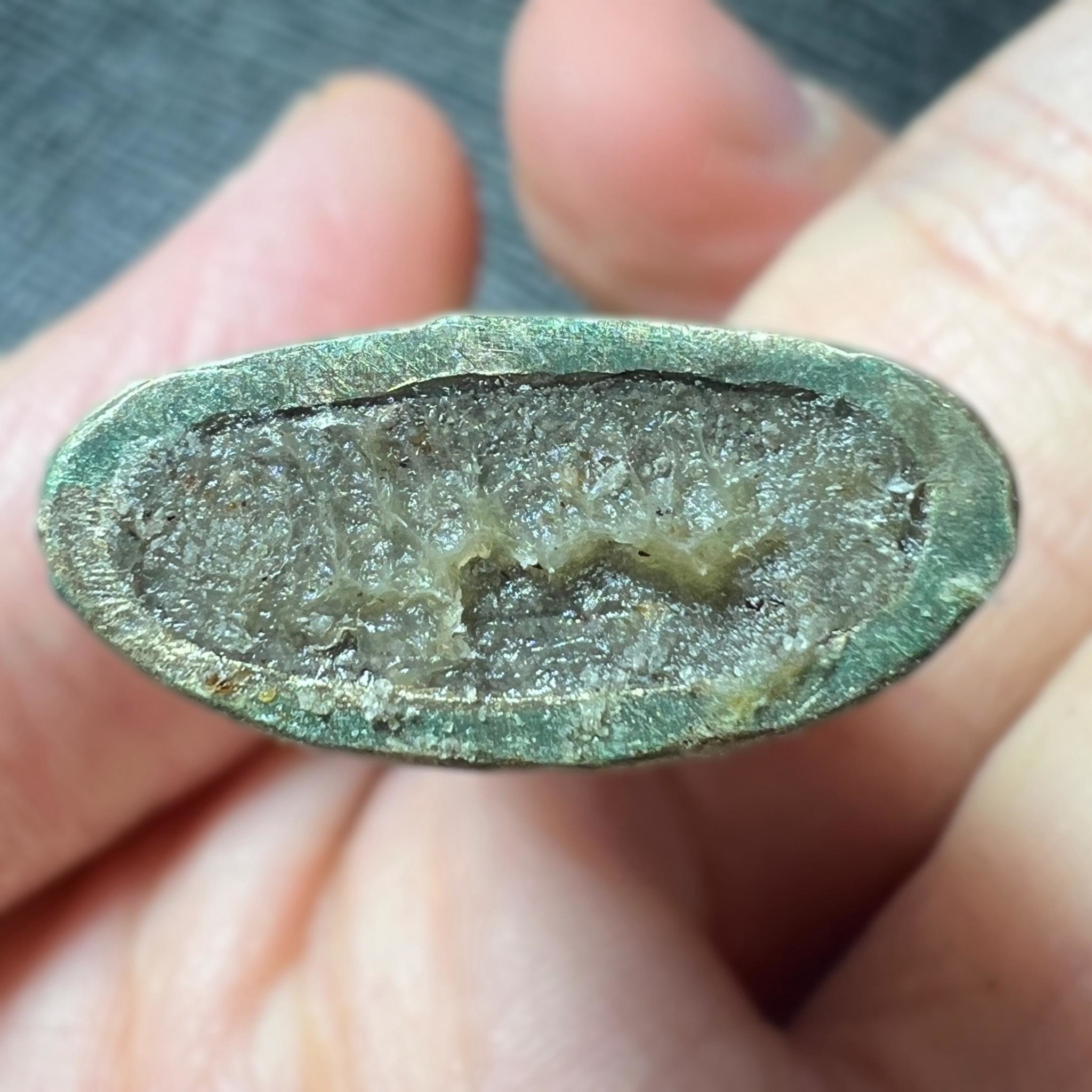 พญางั่งจักรพรรดิจันทร์เสี้ยว (6 ซม,เนื้อทองขาวผิวไฟ) Crescent Moon Emperor Ngang. (6 cm,alpaca silver raw skin material) SKU-03976