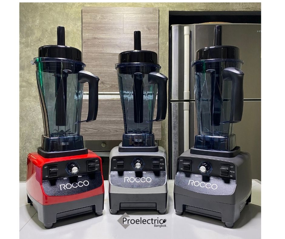 ROCCO PRO-661 เครื่องปั่นน้ำผักผลไม้ 1,500 W . 2 ลิตร สีแดง สีดำด้าน