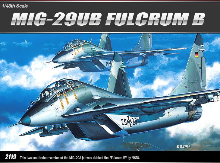 โมเดลเครื่องบินจำลอง Academy ขนาด 1/48 AC2119 MIG-29UB FULCRUM