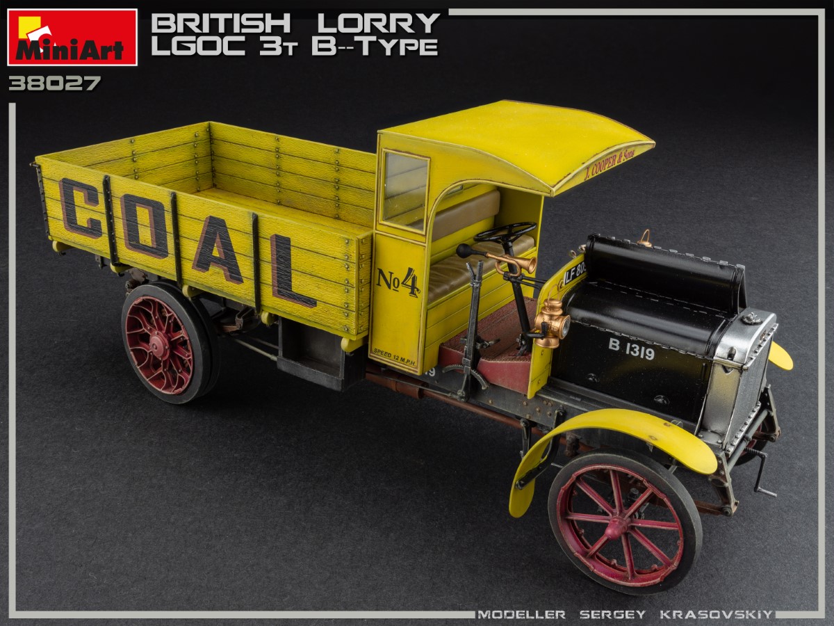 โมเดลรถบรรทุก MiniArt ขนาด 1/35 MI38027 British Lorry 3T LGOC B-Type