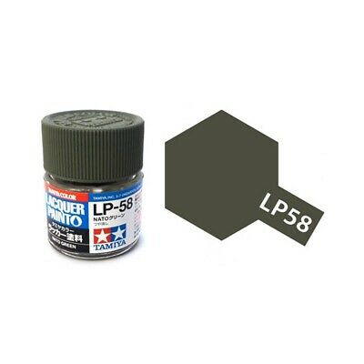 สีทาโมเดลสูตรแลคเกอร์ทามิย่า Tamiya Lacquer Painto LP-58 NATO Green