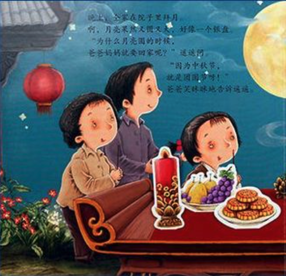 หนังสือภาษาจีนสำหรับเด็ก เทศกาลไหว้พระจันทร์ 3D ป๊อปอัพ เหมาะสำหรับเด็กอายุ 3-6 ขวบ 中秋节(精)/节日体验立体绘本 3-6岁 Mid-Autumn 3D Pop-up Book Children's Moon Festival Children's Book 3-6 Years Old