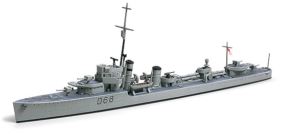 โมเดลเรือรบทามิย่า ขนาด 1/700 Tamiya TA31910 Royal Australian Navy Destroyer Vampire Kit