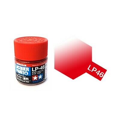 สีทาโมเดลสูตรแลคเกอร์ทามิย่า Tamiya Lacquer Painto LP-46 Pure Metallic Red