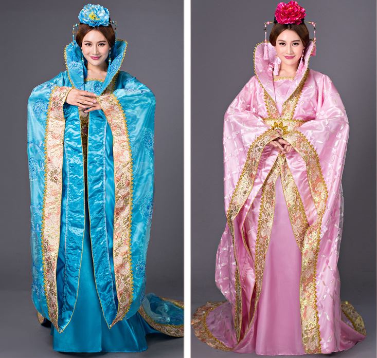 ชุดฉลองพระองค์จักรพรรดินีและฉลององค์หญิงพิธีสมรสจีนโบราณ 古代皇后服装拖尾嫁衣公主 The Ancient China Empress Costume & Princess Wedding Costume