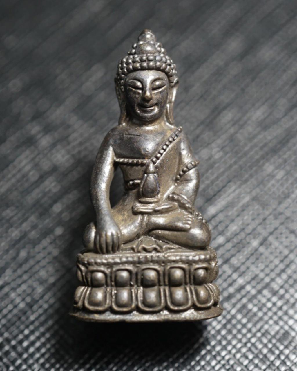 พระกริ่งกลฺยาโณ (เนื้อสัมฤทธิ์รมดำ) Phra Kring Kanlayano (Bronze Material, Black Plated). SKU-03264