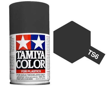 สีพ่นโมเดลรถ สีพ่นโครงรถ สีสเปรย์ทามิย่า Tamiya Spray Color TS-6 Matt Black (100 ml)
