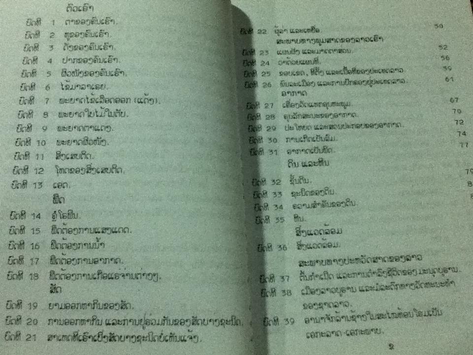 แบบเรียนภาษาลาว (โลกอ้อมตัวเฮา) ชั้นประถมปีที่สี่