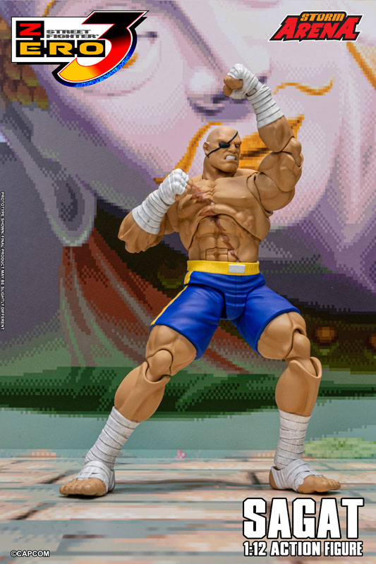 Street Fighter Alpha 3 1/12 Scale Action Figure Sagat(Provisional Pre-order)