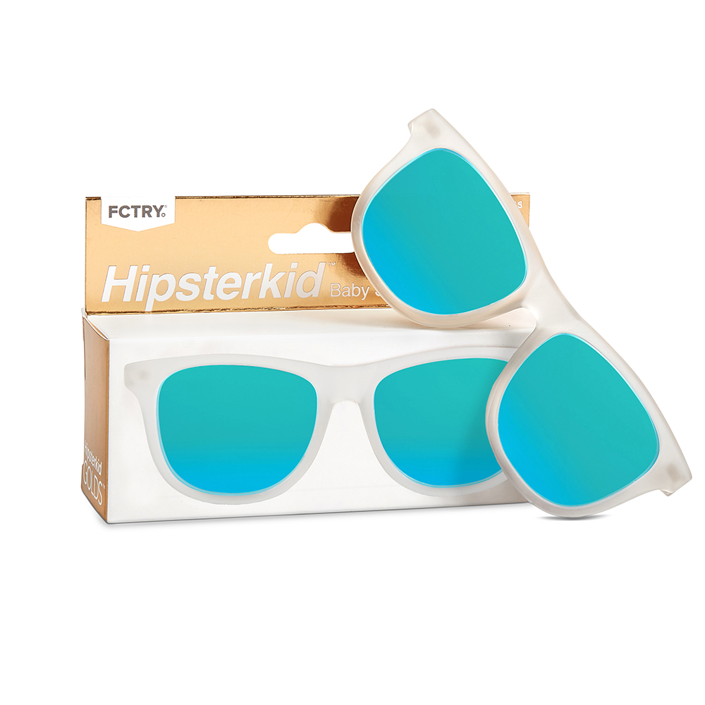 Hipsterkid Frost Sunglasses Age 0-2 แว่นกันแดดเด็กสีFrost (Logo-Hipsterkid)