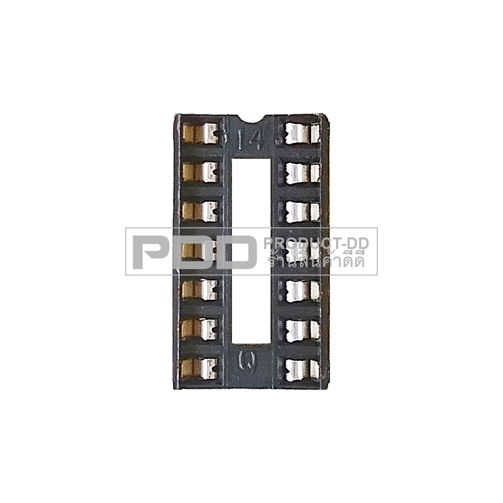 ซ็อกเก็ตไอซี 14 ขา DIP-14 Socket IC ระยะขา 2.54 มม. สำหรับใส่ไอซี 14 ขา