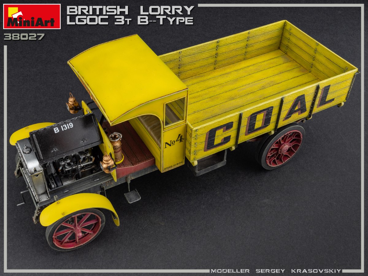 โมเดลรถบรรทุก MiniArt ขนาด 1/35 MI38027 British Lorry 3T LGOC B-Type