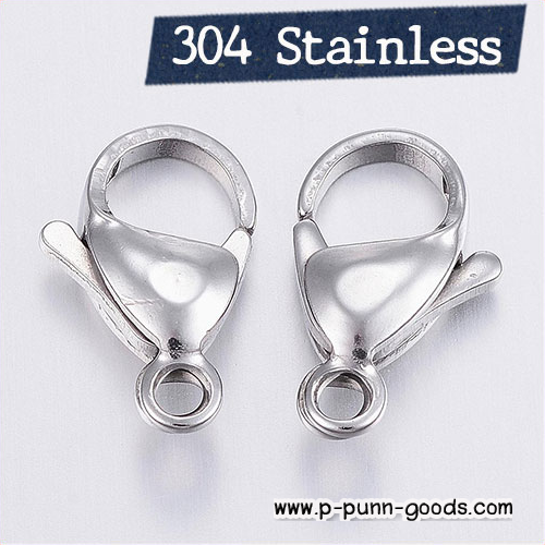 ตะขอก้ามปูสแตนเลส 15x9 มม. (Stainless Steel)